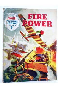 Cubierta de WAR PICTURE LIBRARY 129. FIRE POWER (Sin Acreditar) Fleetway 1962