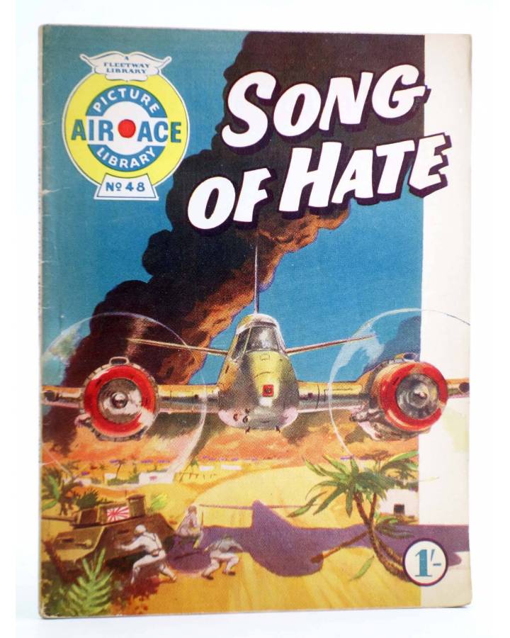 Cubierta de AIR ACE PICTURE LIBRARY 48. SONG OF HATE (Sin Acreditar) Fleetway 1961