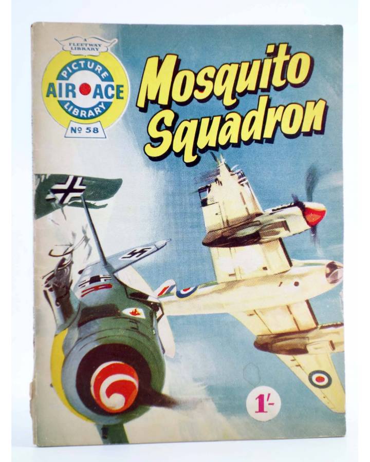 Cubierta de AIR ACE PICTURE LIBRARY 58. MOSQUITO SQUADRON (Sin Acreditar) Fleetway 1961