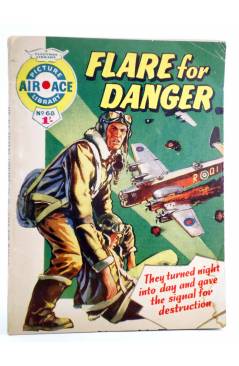 Cubierta de AIR ACE PICTURE LIBRARY 68. FLARE FOR DANGER (Sin Acreditar) Fleetway 1961