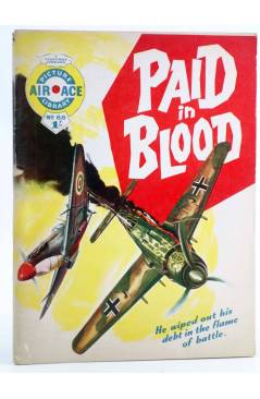 Cubierta de AIR ACE PICTURE LIBRARY 88. PAID IN BLOOD (Sin Acreditar) Fleetway 1962
