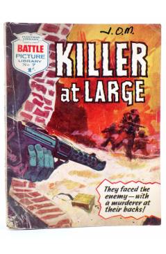 Cubierta de BATTLE PICTURE LIBRARY 7. KILLER AT LARGE (Sin Acreditar) Fleetway 1961