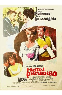 Cubierta de PROGRAMA DE MANO. HOTEL PARADISO. Alec Guiness Gina Lollobrigida. CP (Peter Glenville) 1966