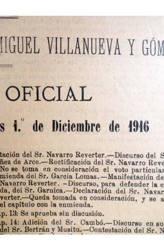Muestra 2 de CONGRESO DE LOS DIPUTADOS EXTRACTO OFICIAL Nº 104. Sesión Viernes 1 Diciembre de 1916. Madrid 1916