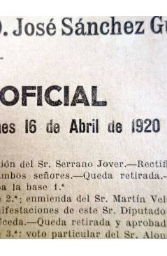 Muestra 1 de CONGRESO DE LOS DIPUTADOS EXTRACTO OFICIAL Nº 107. Sesión Viernes 16 Abril de 1920. Madrid 1920
