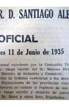 Muestra 1 de CONGRESO DE LOS DIPUTADOS EXTRACTO OFICIAL Nº 201. Sesión Martes 11 Junio de 1935. Madrid 1935