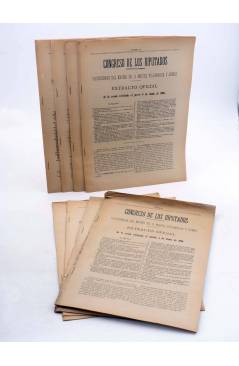 Cubierta de CONGRESO DE LOS DIPUTADOS. EXTRACTO OFICIAL LOTE DE 8. NÚMS 19 A 26. 3 a 12 jun 1916. Madrid 1916