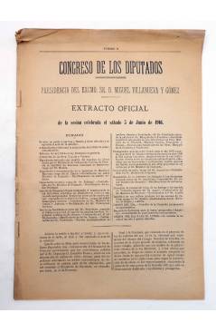 Muestra 1 de CONGRESO DE LOS DIPUTADOS. EXTRACTO OFICIAL LOTE DE 8. NÚMS 19 A 26. 3 a 12 jun 1916. Madrid 1916