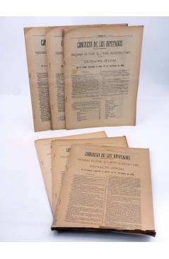 Cubierta de CONGRESO DE LOS DIPUTADOS. EXTRACTO OFICIAL LOTE DE 6. NÚMS 97 A 102. 23-29 Nov 1916. Madrid 1916
