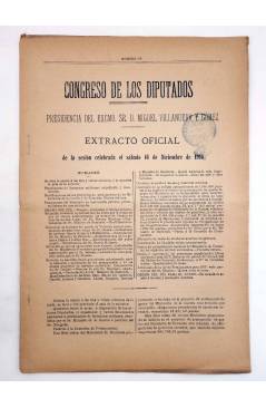 Muestra 6 de CONGRESO DE LOS DIPUTADOS. EXTRACTO OFICIAL LOTE DE 10. NÚMS 113 A 122. Del 11 al 21 Dic 1916. Madrid 1916