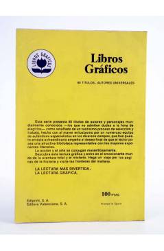 Contracubierta de COLECCIÓN LIBROS GRÁFICOS 10. EL HOMBRE INVISIBLE (H.G. Wells / Alex Niño) Ediprint 1982