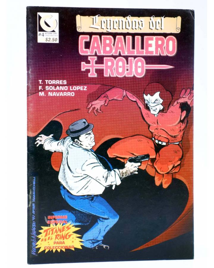 Cubierta de CABALLERO ROJO 4 (Torres / Navarro / Solano López) Comiqueando Press 1997