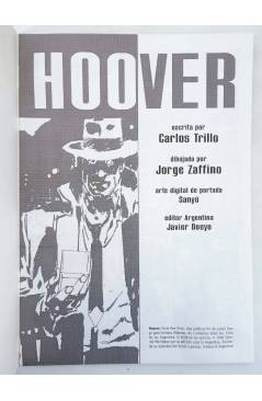 Muestra 1 de ONE SHOT 1. HOOVER (Carlos Trillo / Jorge Zaffino) Meridiana 1998