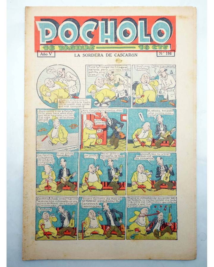 Cubierta de POCHOLO Año V Nº 196. 31 julio 1935 (Vvaa) Publicaciones Pocholo 1935. ORIGINAL