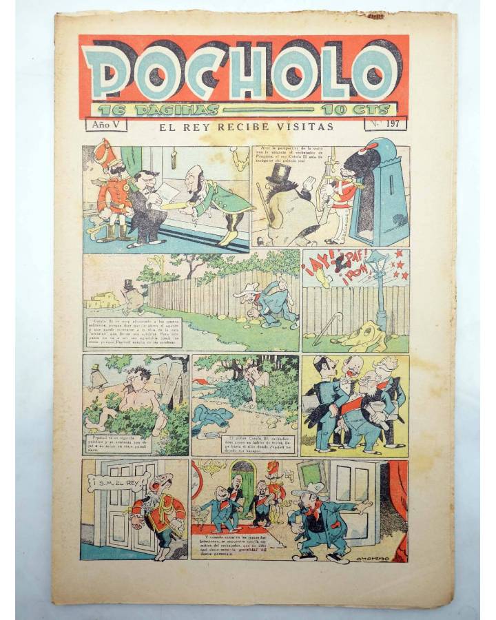 Cubierta de POCHOLO Año V Nº 197. 14 agosto 1935 (Vvaa) Publicaciones Pocholo 1935. ORIGINAL