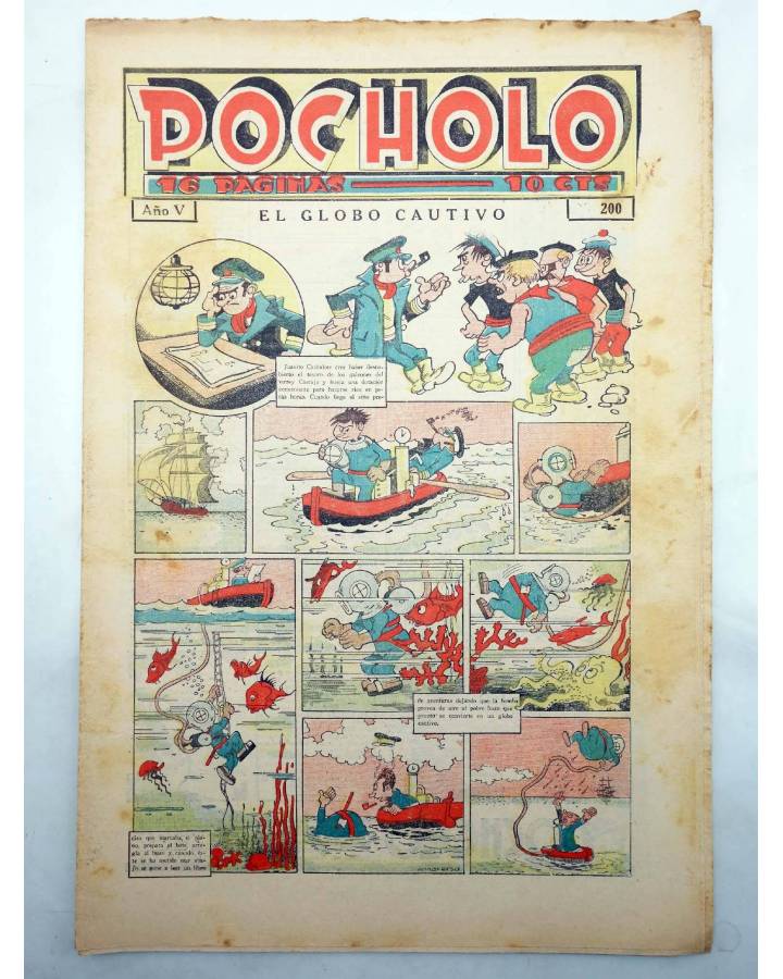 Cubierta de POCHOLO Año V Nº 200. 28 agosto 1935 (Vvaa) Publicaciones Pocholo 1935. ORIGINAL