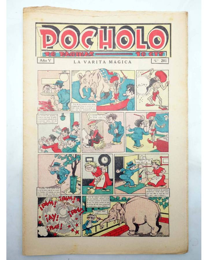 Cubierta de POCHOLO Año V Nº 201. 4 septiembre 1935 (Vvaa) Publicaciones Pocholo 1935. ORIGINAL