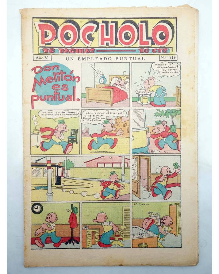 Cubierta de POCHOLO Año V Nº 219. 8 enero 1936 (Vvaa) Publicaciones Pocholo 1936. ORIGINAL