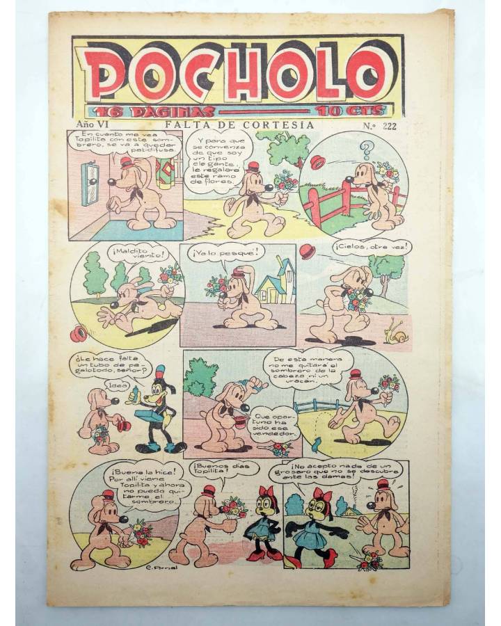 Cubierta de POCHOLO Año VI Nº 222. 29 enero 1936 (Vvaa) Publicaciones Pocholo 1936. ORIGINAL