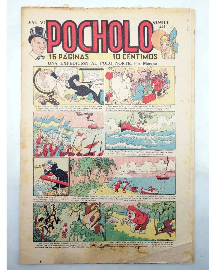 Cubierta de POCHOLO Año VI Nº 231. marzo 1936 (Vvaa) Publicaciones Pocholo 1936. ORIGINAL