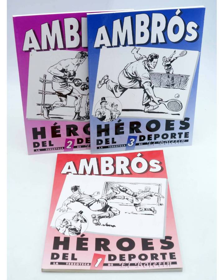 Cubierta de AMBRÓS: HÉROES DEL DEPORTE 1 2 3. COMPLETA (Ambrós / Quesada) El Boletín 1992