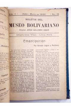 Muestra 3 de BOLETIN DEL MUSEO BOLIVARIANO Nº 13 A 17. ENCUADERNADOS EN UN TOMO (Vvaa) La Voce d'Italia 1929