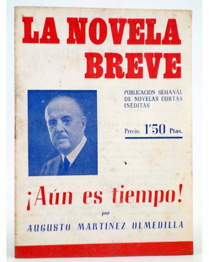 Cubierta de LA NOVELA BREVE 1. ¡AÚN ES TIEMPO! (Augusto Martínez Olmedilla) Ramón Fau 1949