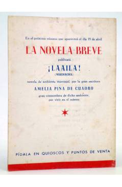 Contracubierta de LA NOVELA BREVE 1. ¡AÚN ES TIEMPO! (Augusto Martínez Olmedilla) Ramón Fau 1949