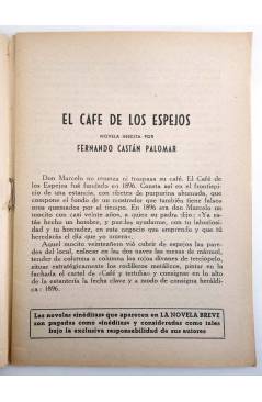 Muestra 1 de LA NOVELA BREVE 3. EL CAFÉ DE LOS ESPEJOS (Fernando Castán Palomar) Ramón Fau 1949
