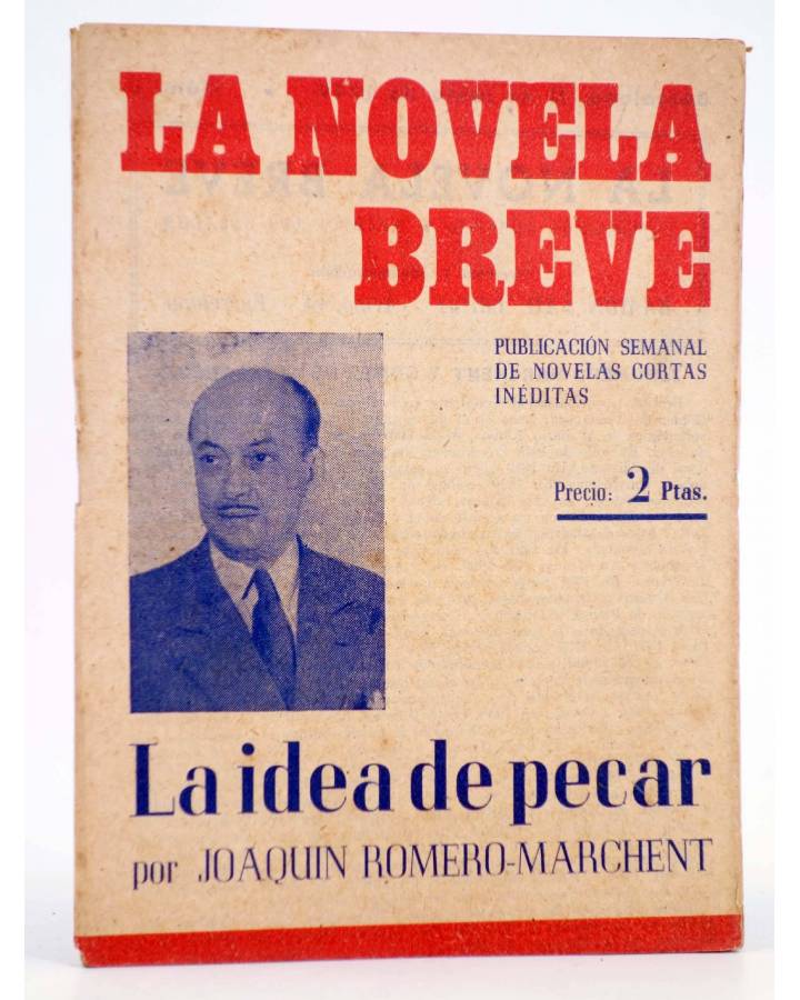 Cubierta de LA NOVELA BREVE 6. LA IDEA DE PECAR (Joaquín Romero Marchent) Ramón Fau 1949