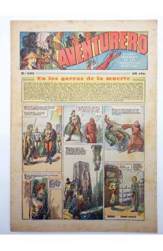 Cubierta de AVENTURERO. SEMANARIO DE LAS PORTENTOSAS AVENTURAS Nº 101 (Vvaa) Hispano Americana 1937. ORIGINAL
