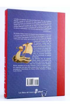 Contracubierta de LOS LIBROS DEL TESORO. PETER PAN (J.M. Barrie / Atwell / Rackham) Edhasa 2001