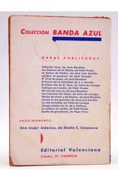 Contracubierta de COLECCIÓN BANDA AZUL 16. SUEÑO DE GRANDEZAS (Pepe Frías) Valenciana Circa 1930