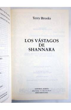 Muestra 1 de LA HERENCIA DE SHANNARA LIBRO I. LOS VÁSTAGOS DE SHANNARA (Terry Brooks) Acervo 1992. SIN SOBRECUBIERTA