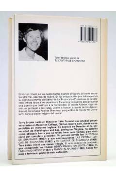 Contracubierta de TRILOGÍA DE SHANNARA LIBRO III. EL CANTAR DE SHANNARA (Terry Brooks) Acervo 1990
