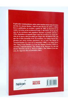 Contracubierta de AELITA 10. TINIEBLAS Y AMANECER (George Allan England) Pulp Ediciones 2003