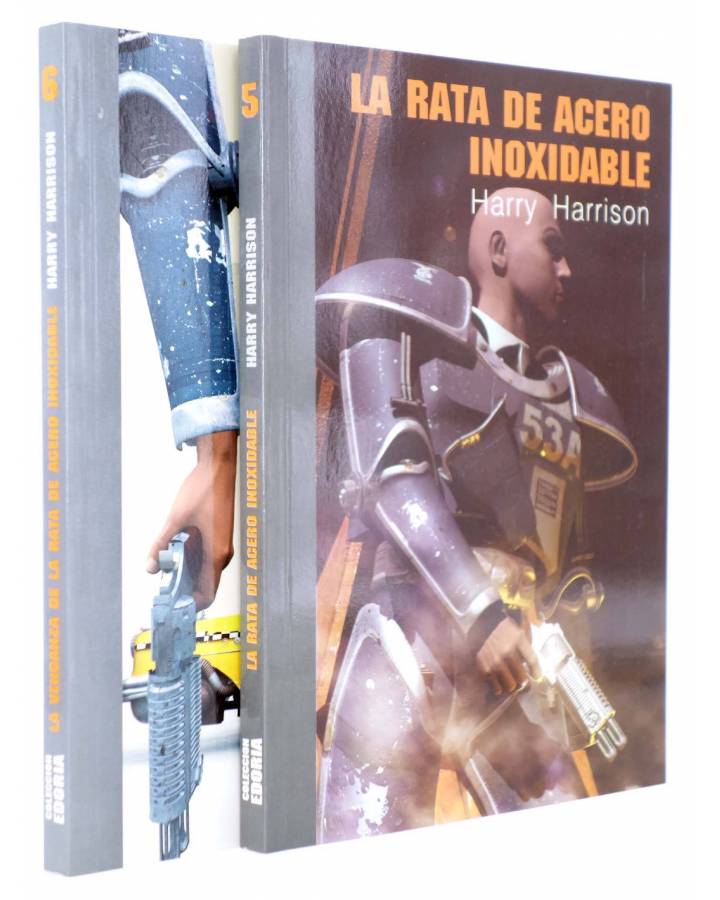 Cubierta de EDORIA 5 Y 6. LA RATA DE ACERO INOXIDABLE (Harry Harrison) Pulp Ediciones 2002