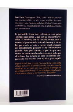 Contracubierta de HUMO HACIA EL SUR. UN AÑO (Juan Emar) Barataria 2009
