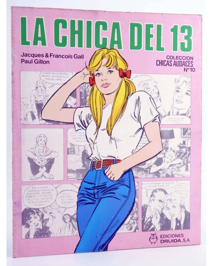 Cubierta de CHICAS AUDACES 10. LA CHICA DEL 13 (Jacques & Francois Gall / Paul Gillon) Druida 1982