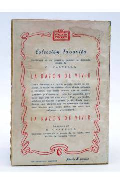 Contracubierta de COLECCIÓN FAVORITA 42. LO QUE ÉL IGNORABA (J. L. Vascano) Valenciana Circa 1960