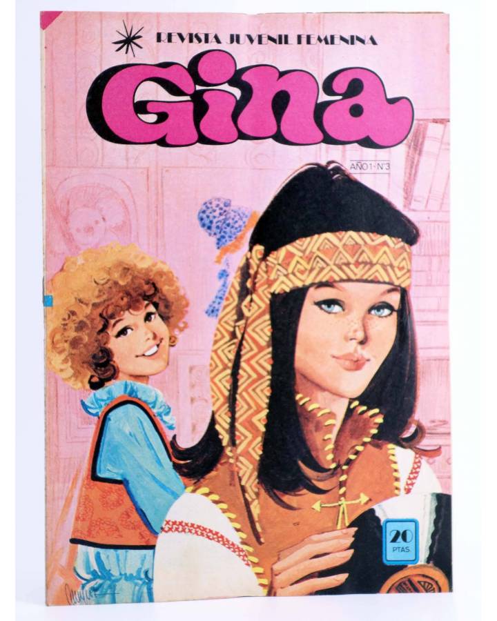 Cubierta de GINA REVISTA JUVENIL FEMENINA 3. POSTER DE CHARLES BRONSON (Vvaa) Bruguera 1978