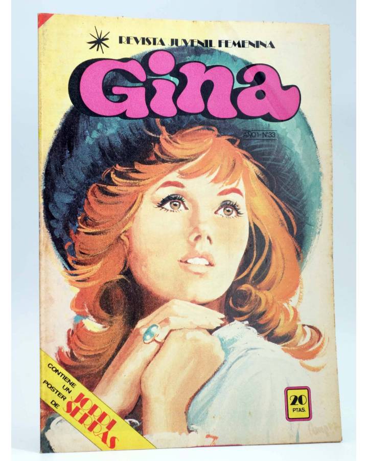 Cubierta de GINA REVISTA JUVENIL FEMENINA 33 (Vvaa) Bruguera 1978