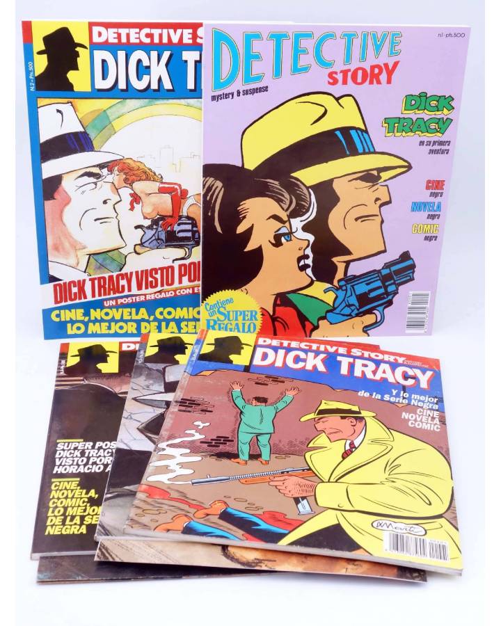 Cubierta de DETECTIVE STORY DICK TRACY 1 A 5. COMPLETA (Vvaa) New Comic 1989