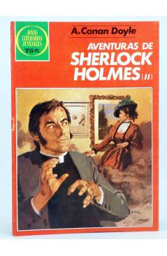 Cubierta de JOYAS LITERARIAS JUVENILES 268. AVENTURAS DE SHERLOCK HOLMES II (A. Conan Doyle) Bruguera 1984