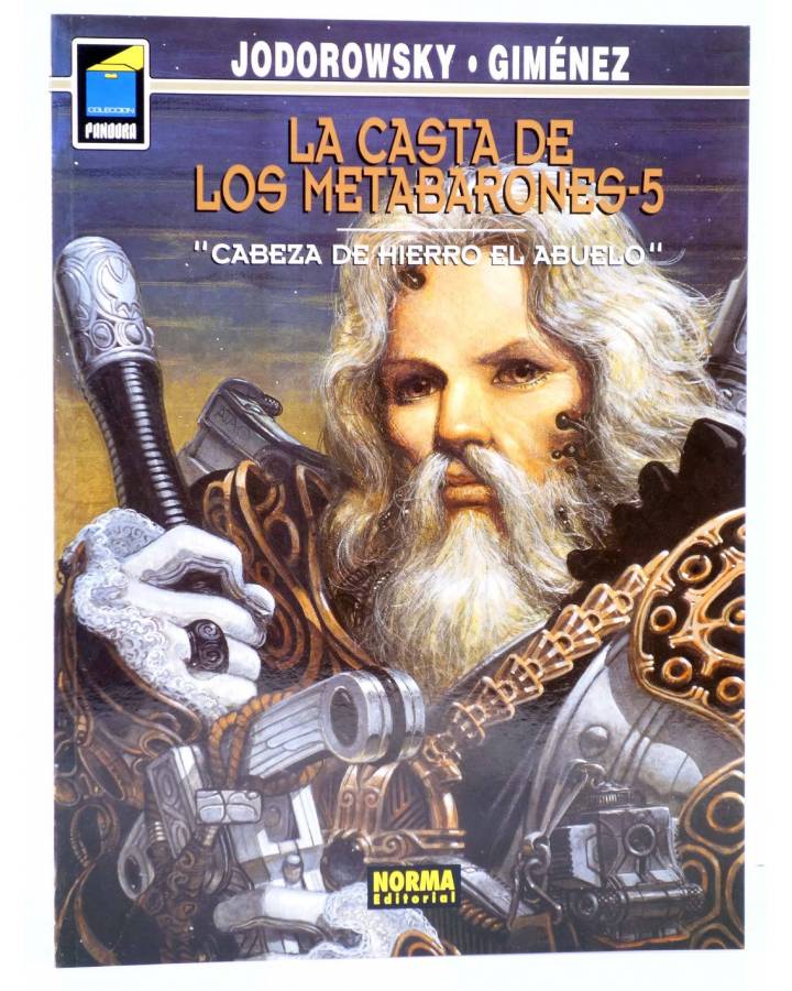 Cubierta de LA CASTA DE LOS METABARONES 5. CABEZA DE HIERRO EL ABUELO (Jodorowsky) Norma 2000. RÚSTICA