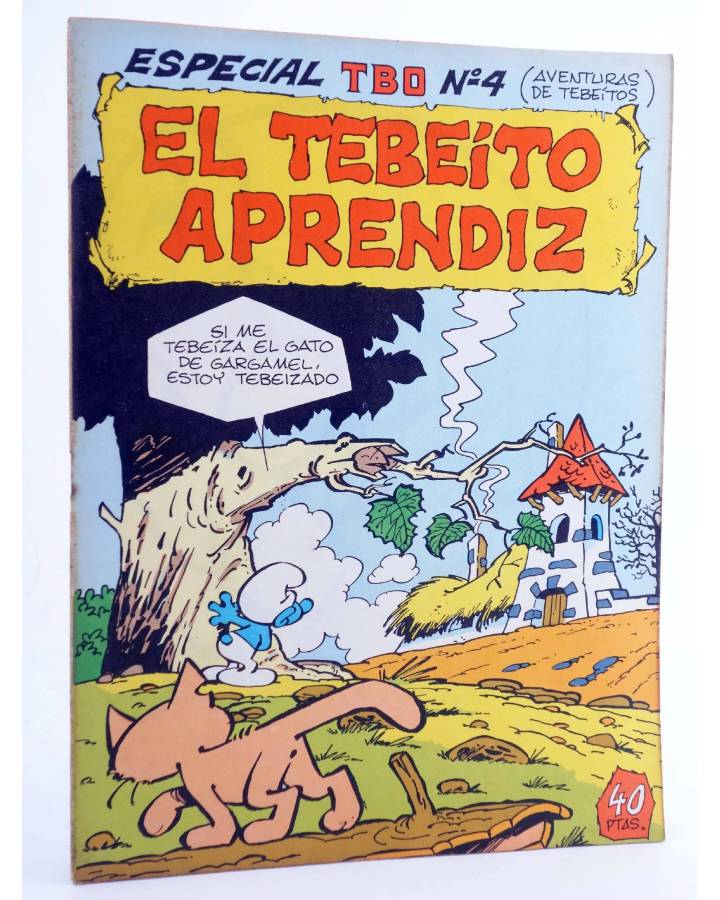 Cubierta de ESPECIAL TBO 4. EL TEBEITO APRENDIZ. LOS PITUFOS (Peyo) Buigas 1976