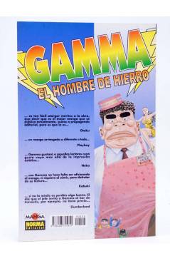 Contracubierta de GAMMA EL HOMBRE DE HIERRO 8 (Yasuhito Yamamoto) Norma 1995