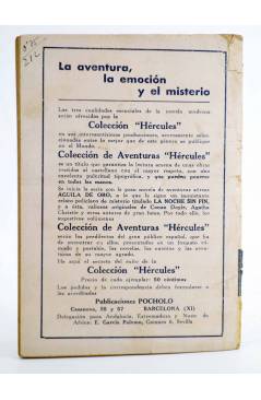 Contracubierta de COLECCIÓN DE AVENTURAS HÉRCULES 1. ÁGUILA DE ORO (J. Belloni) Pocholo Circa 1940