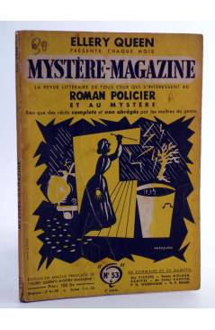 Cubierta de ELLERY QUEEN PRÉSENTE MYSTÈRE MAGAZINE 53. JUIN (Vvaa) Opta 1952