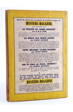 Contracubierta de ELLERY QUEEN PRÉSENTE MYSTÈRE MAGAZINE 53. JUIN (Vvaa) Opta 1952
